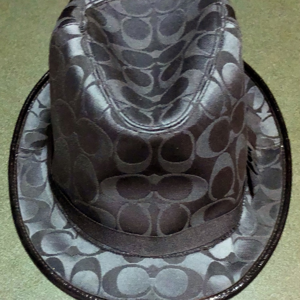 NWT Coach Sig Fedora Hat Sz M/L